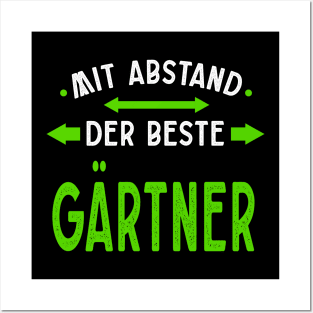 Mit Abstand Beste Gärtner Witziges Spruch Bleib Zuhause Posters and Art